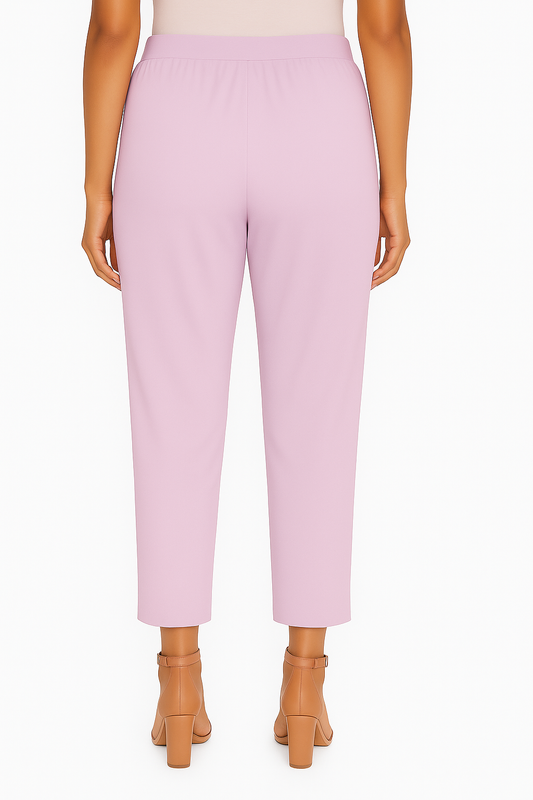 Cradle Pink Women's Solid Cotton Lycra Kurti Pant