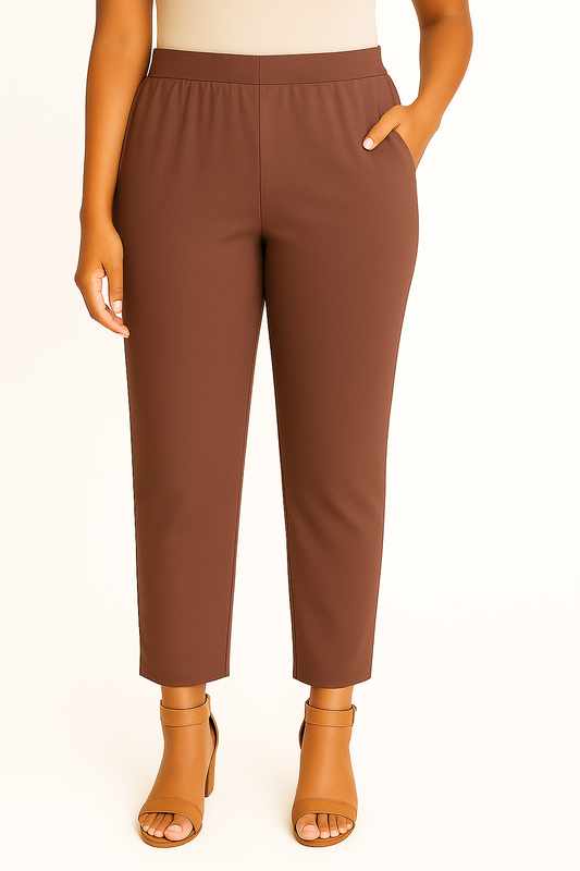 Wood Rose Women's Solid Cotton Lycra Kurti Pant