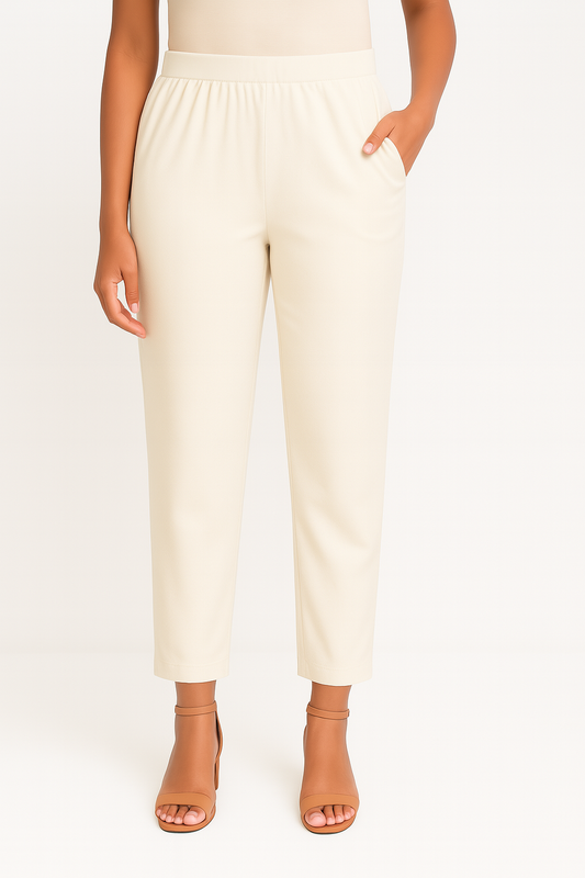 Vanilla Ice Women's Solid Cotton Lycra Kurti Pant