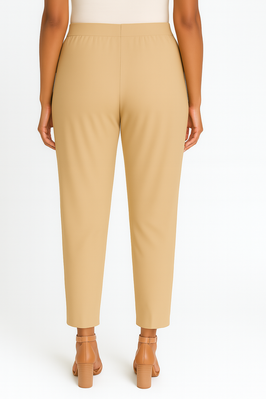 Winter Wheat Women's Solid Cotton Lycra Kurti Pant