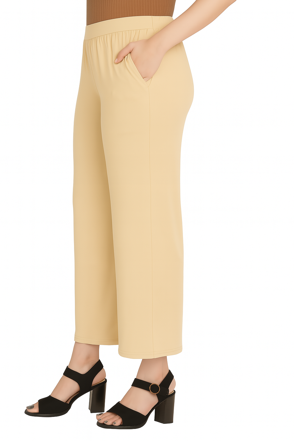 Prism Women's Solid Relaxed Fit Pant