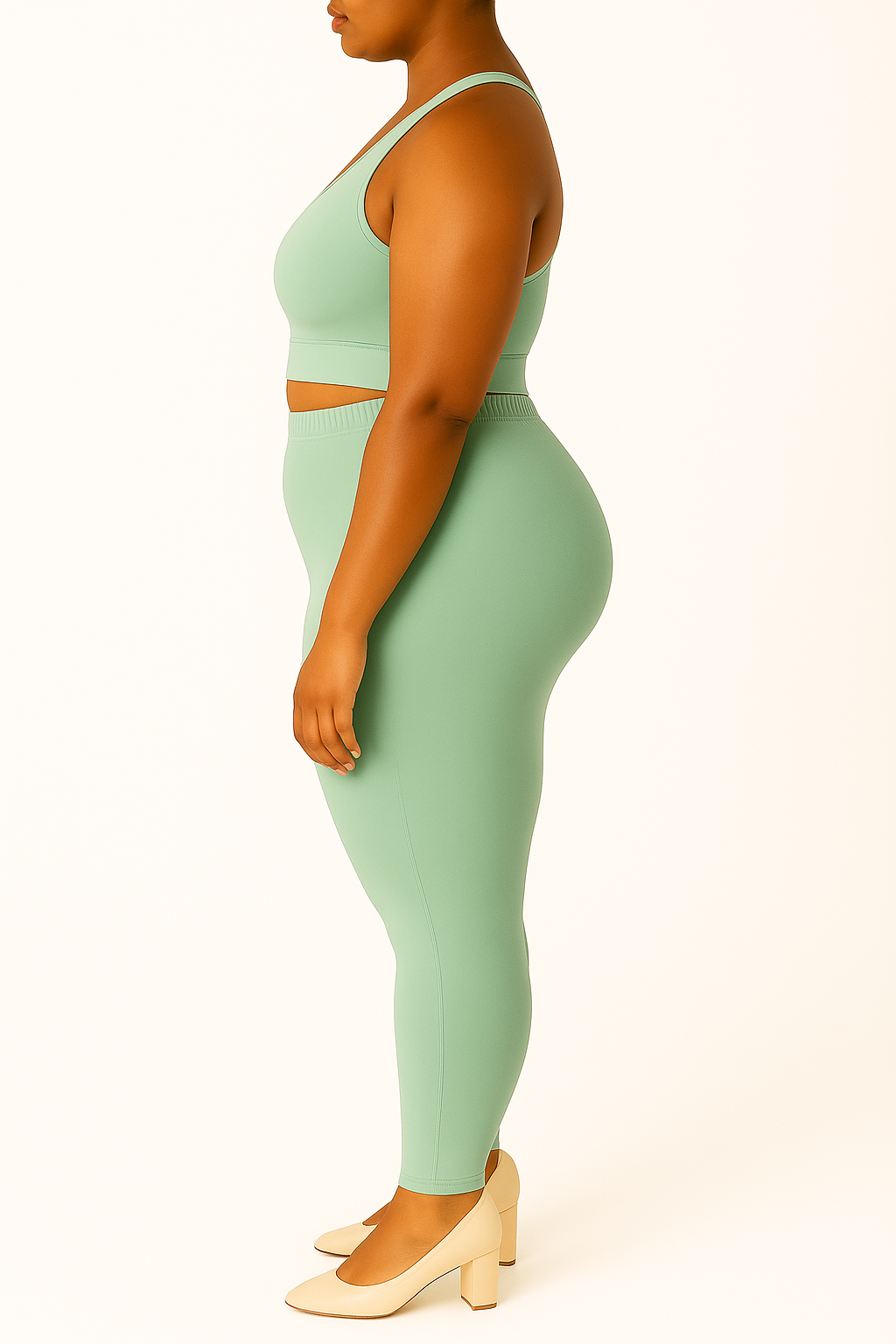 Apple Green Women's Ankle Length Plus Size Stretchable Cotton Lycra Leggings