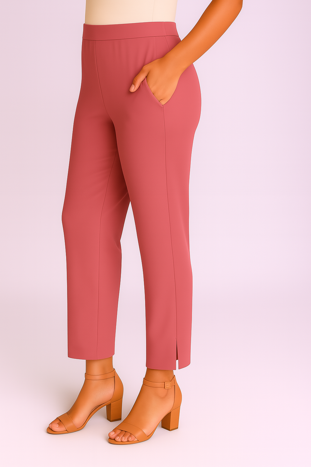 Onion Women's Solid Cotton Lycra Kurti Pant