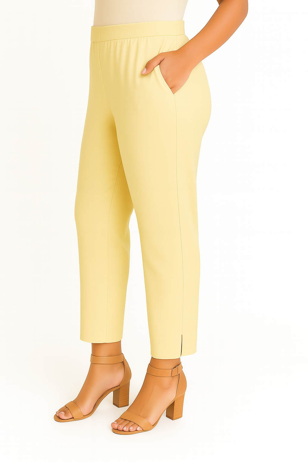 Golden Mist Women's Solid Cotton Lycra Kurti Pant