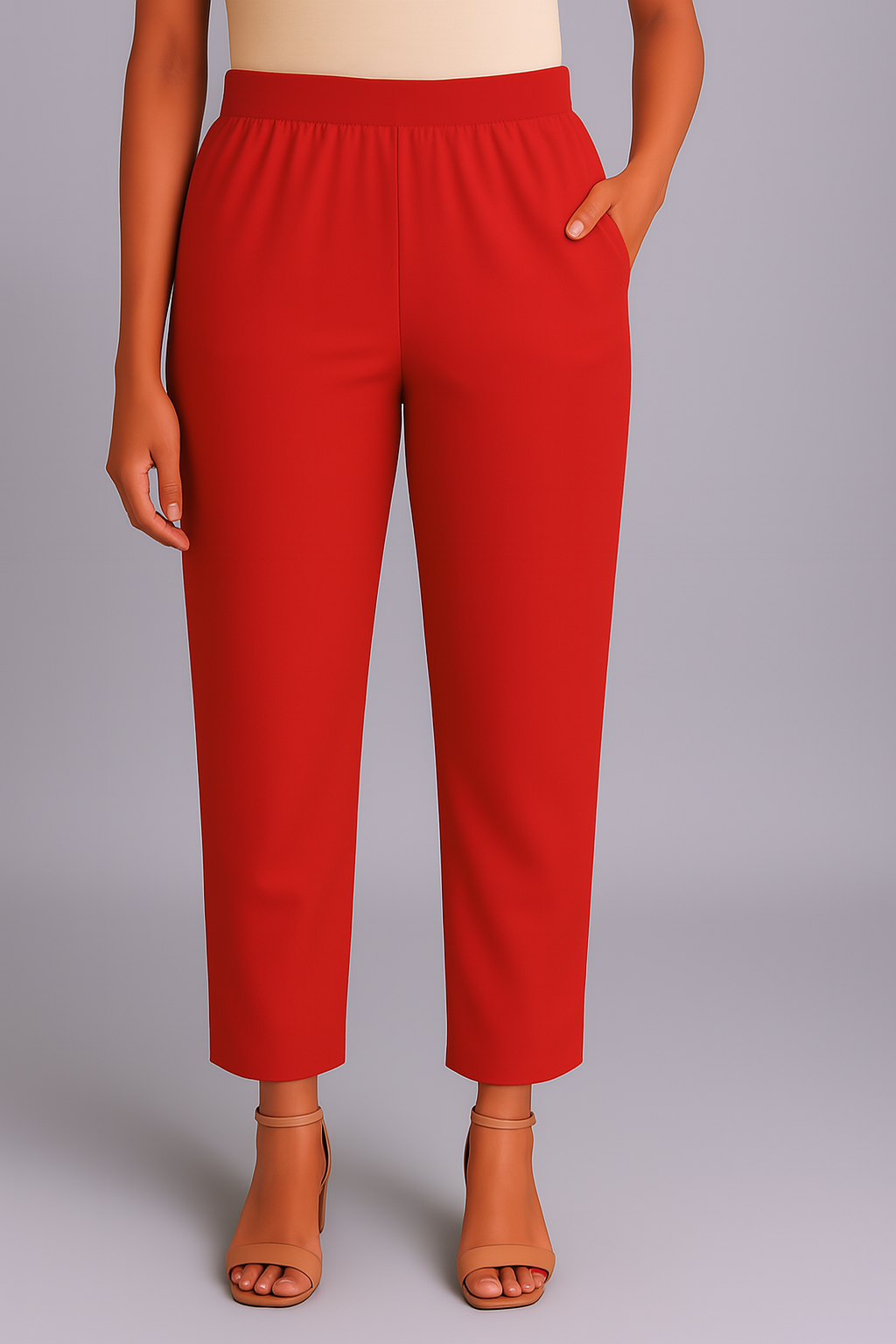 Tomato Women's Solid Cotton Lycra Kurti Pant