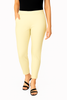 Cream Women's Cotton Lycra Solid Straight Pant