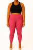 BT Pink Women's Ankle Length Plus Size Stretchable Cotton Lycra Leggings