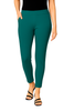 Sea Green Women's Cotton Lycra Solid Straight Pant