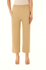 Beige Women's Solid Regular Fit Flare Kurti Pant