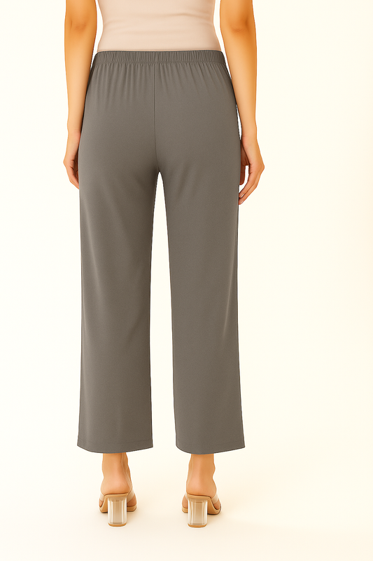Lime Stone Women's Solid Regular Fit Flare Kurti Pant