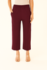 Wine Women's Solid Regular Fit Flare Kurti Pant