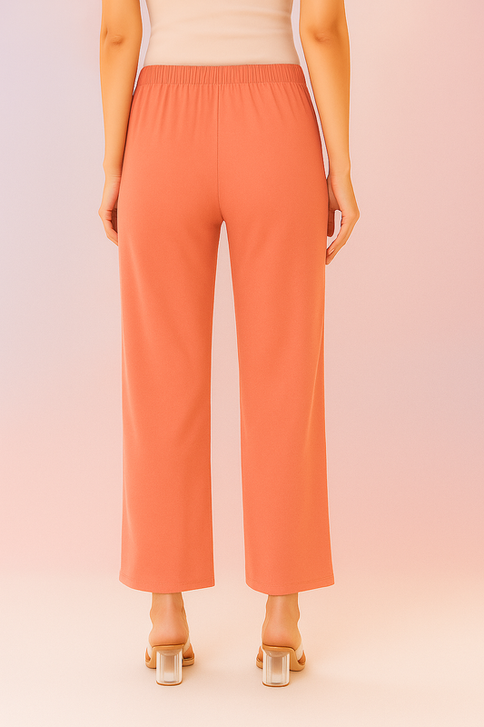 Scarlet Women's Solid Regular Fit Flare Kurti Pant