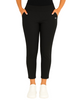 Black Women's Solid Elasticated Lounger Pant