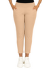 Beige Women's Solid Elasticated Lounger Pant
