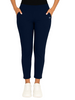 Navy Women's Solid Elasticated Lounger Pant