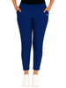 Royal Blue Women's Solid Elasticated Lounger Pant