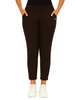 Dark Brown Women's Solid Elasticated Lounger Pant