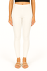 White Women's Solid Pleated Pant