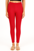 Red Women's Solid Pleated Pant