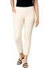 Off White Women's Cotton Lycra Solid Straight Pant
