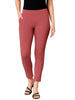 Onion Women's Cotton Lycra Solid Straight Pant